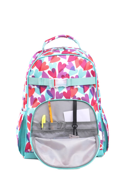 Girls Backpack - Fun Hearts Backpack & Lunch Bag Bundle | Joy Joy & Co